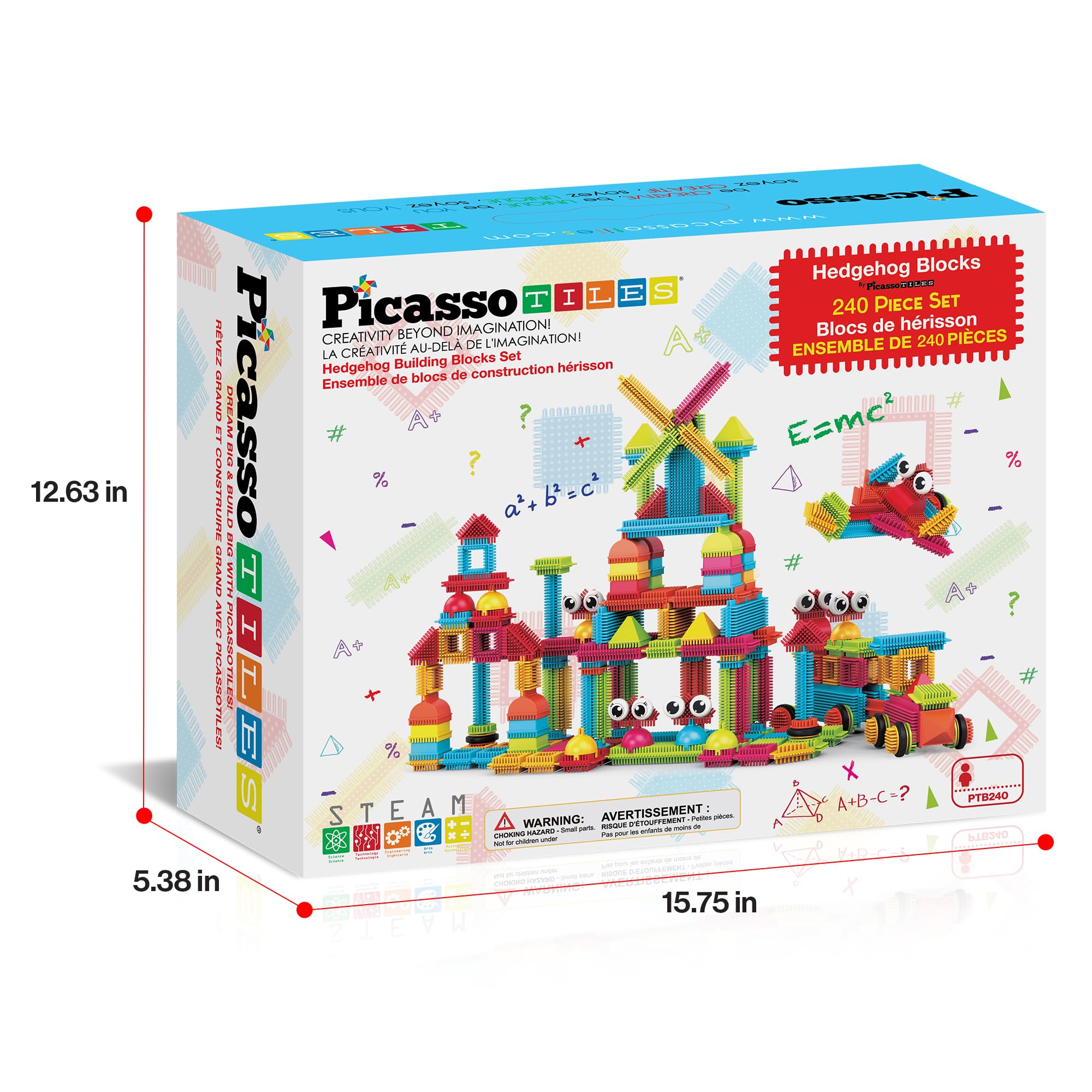 PicassoTiles ages-3-plus kit sparks imaginative discovery.