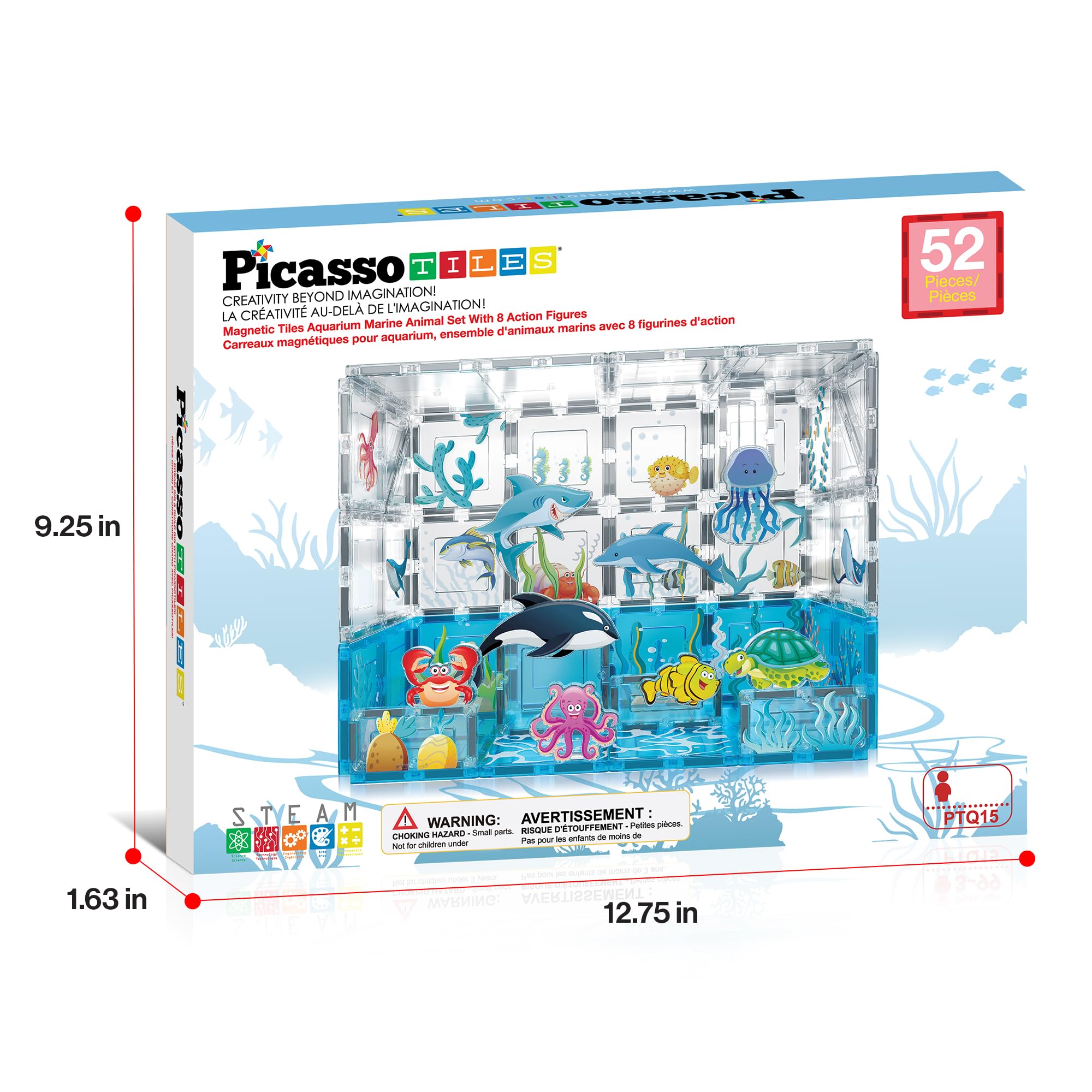PicassoTiles aquarium fish figure rounds out the set.