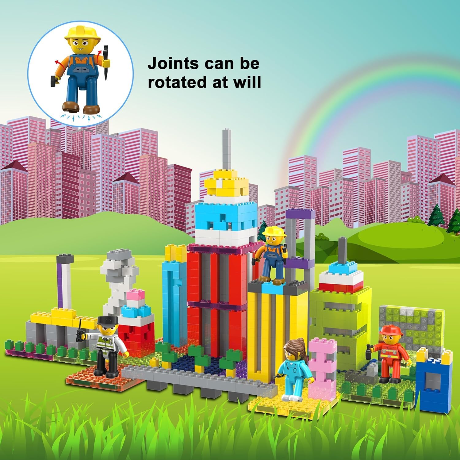 PicassoTiles astronaut figures colorful design inspires imaginative storytelling and design exploration.