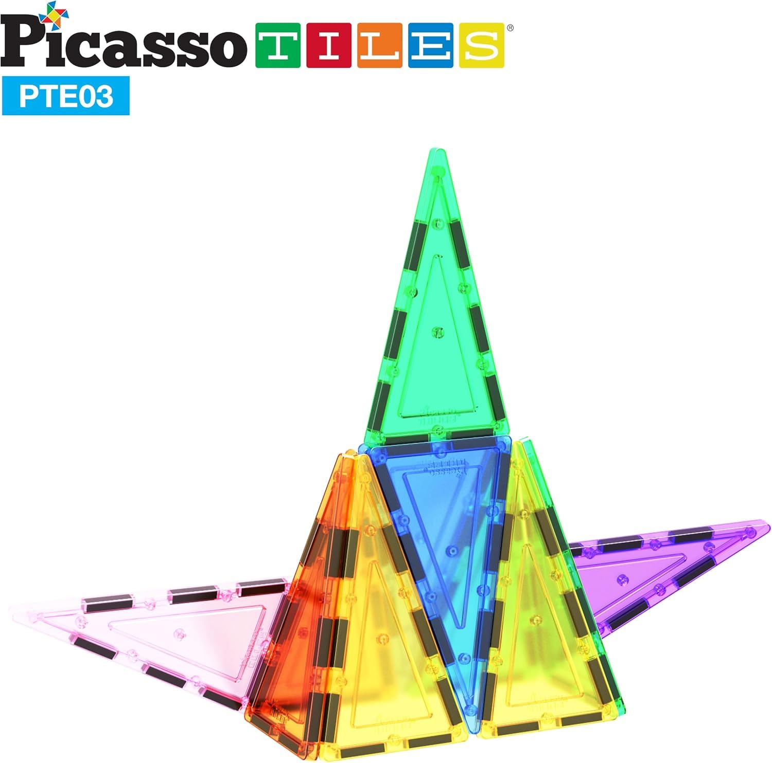 PicassoTiles BPA-free magnets provide durable, safe family-friendly creative sessions.