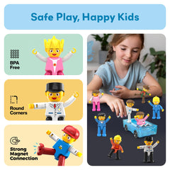 PicassoTiles BPA-free non-toxic pieces ensure safe, worry-free play sessions.