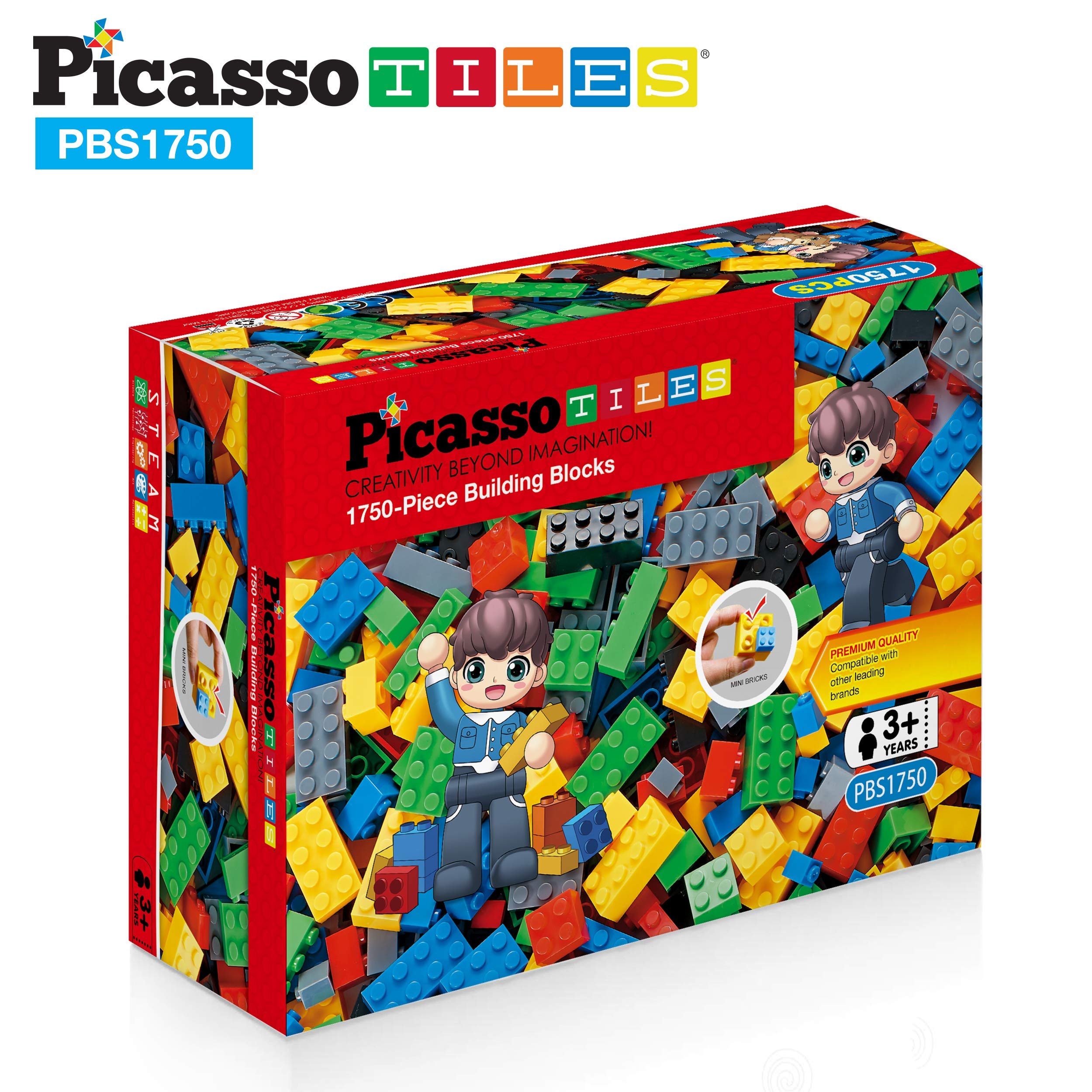 PicassoTiles BPA-free bricks provide safe, durable learning opportunities.