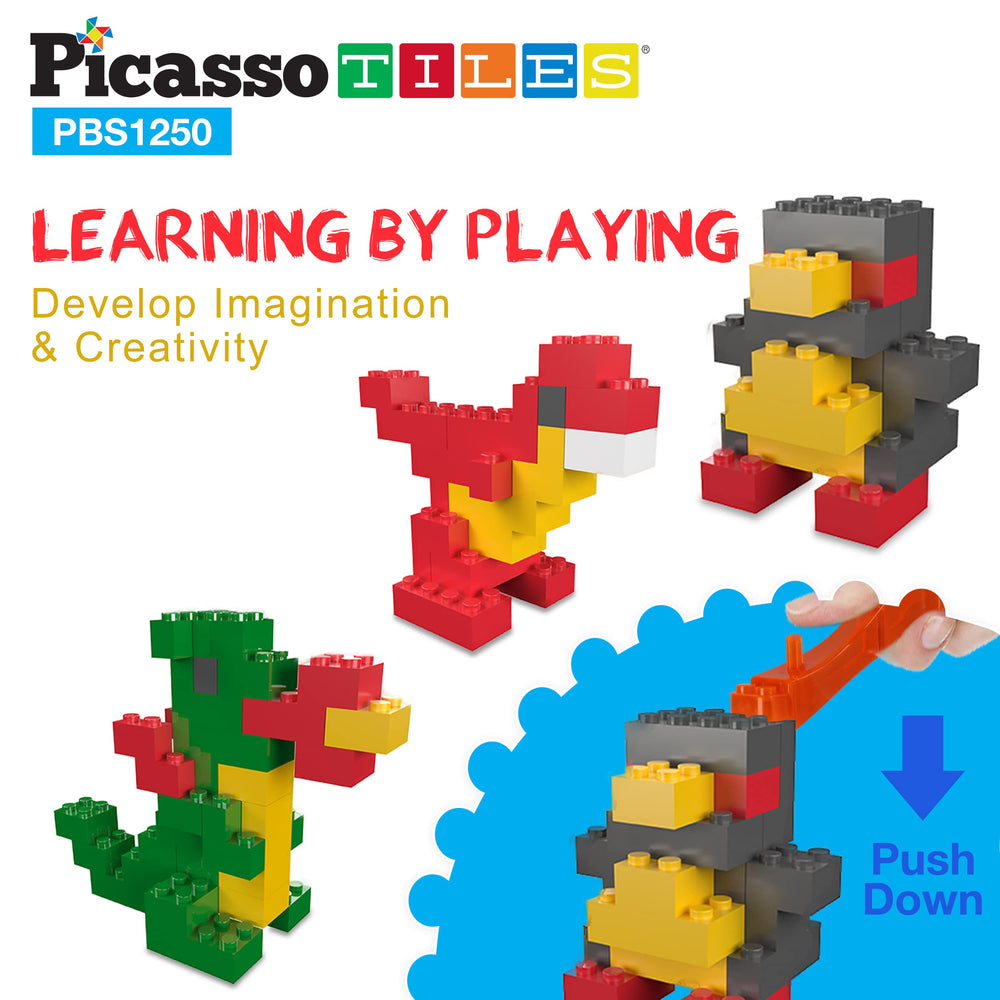 PicassoTiles brick separators included to aid easy attachment and detachment.