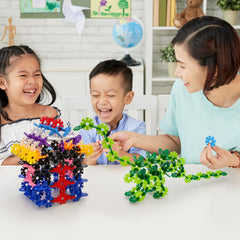 PicassoTiles building chip set in yellow helps kids explore STEM concepts during pretend play.