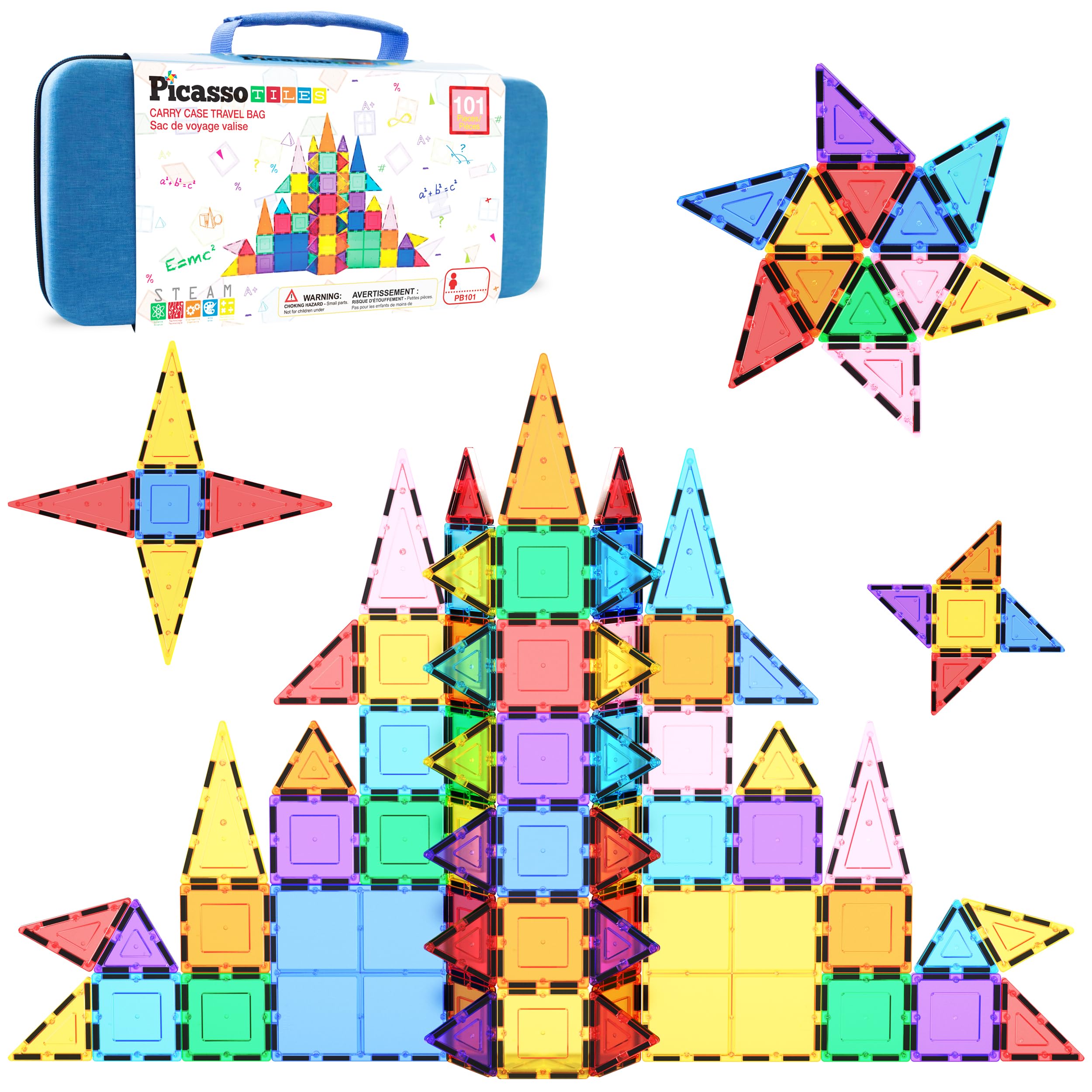 PicassoTiles carry case keeps toys organized and portable for on-the-go play