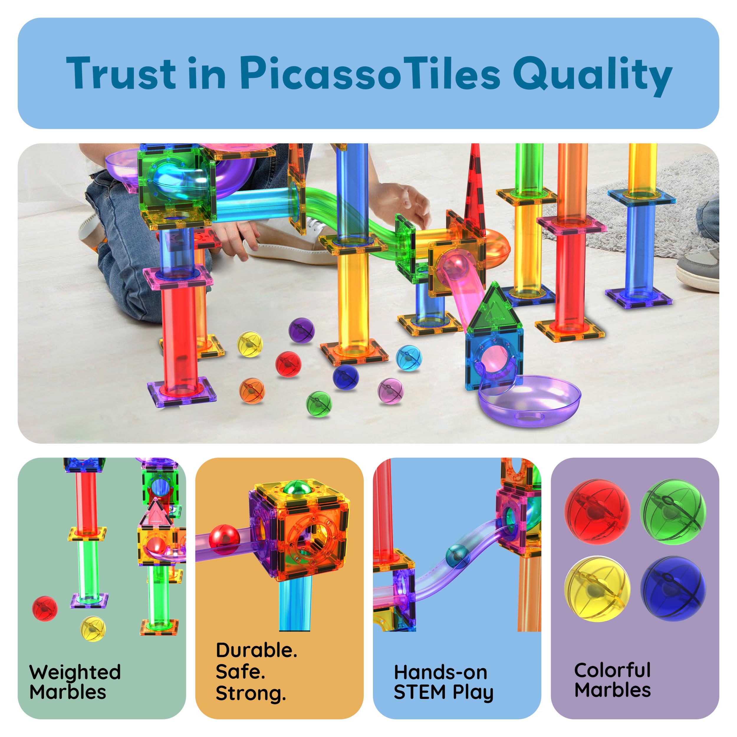 PicassoTiles classroom collaboration in a group building activity