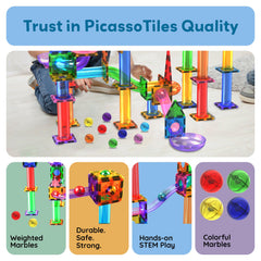 PicassoTiles classroom collaboration in a group building activity