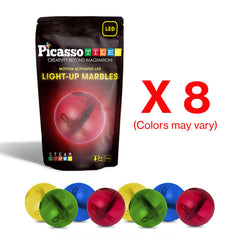 PicassoTiles classroom-ready marbles spark collaborative play and problem solving.