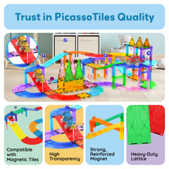 PicassoTiles classroom play scene demonstrates collaborative building and learning.