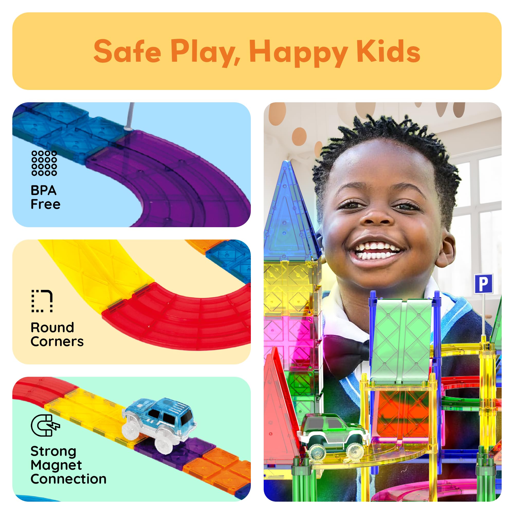 PicassoTiles classroom play set promotes teamwork and hands-on STEM exploration.