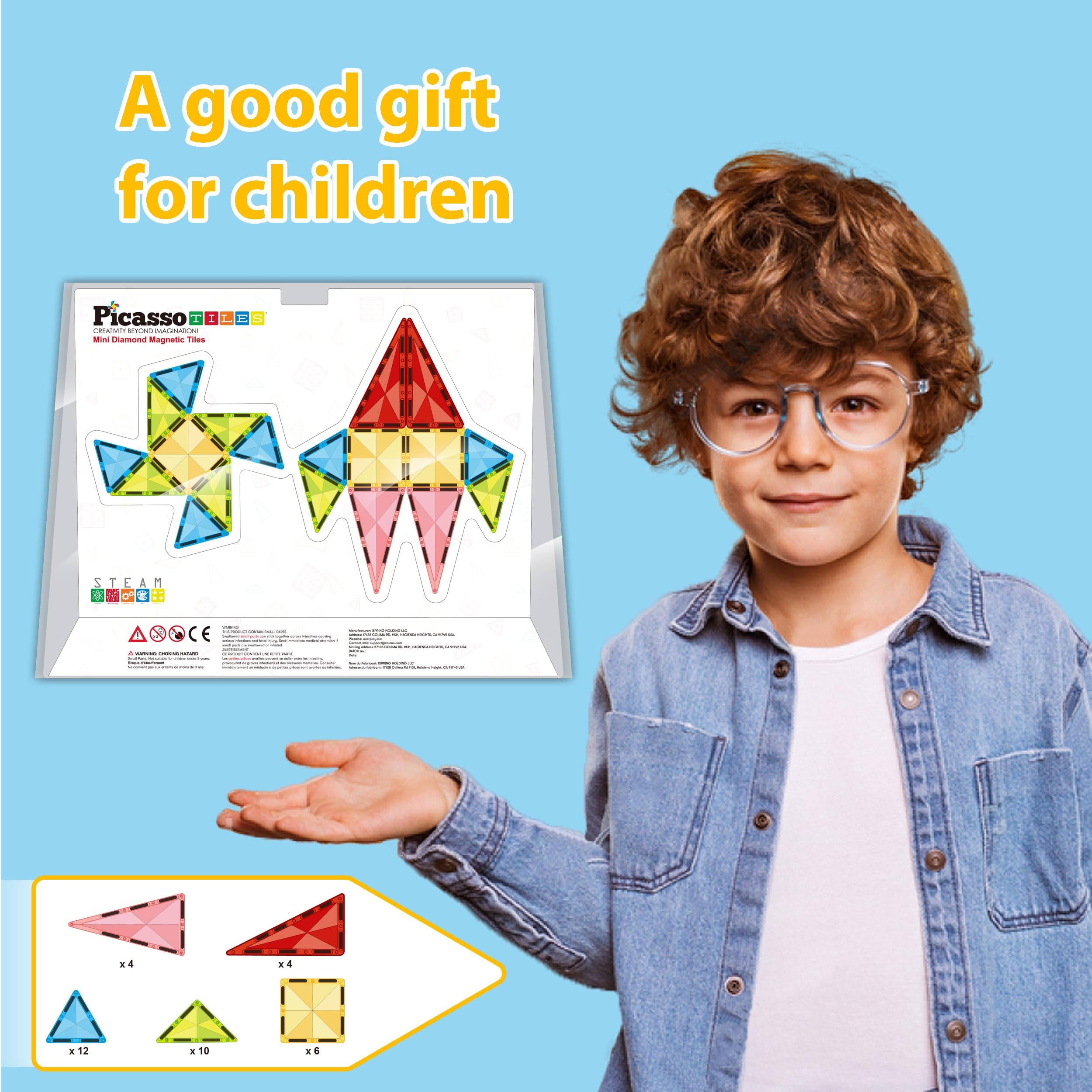 PicassoTiles close-up magnets show reliable connections for detailed designs.
