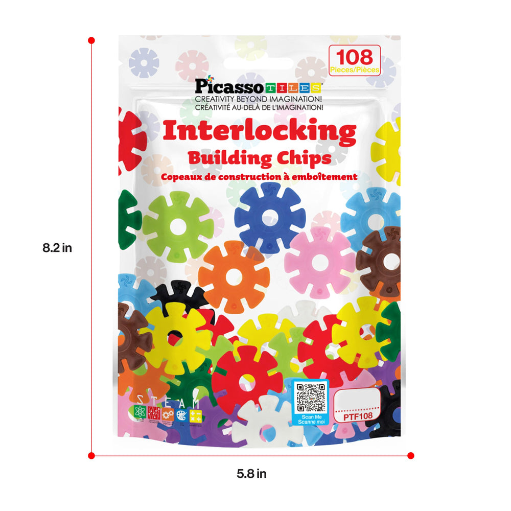 PicassoTiles colorful discs spark creative-building possibilities