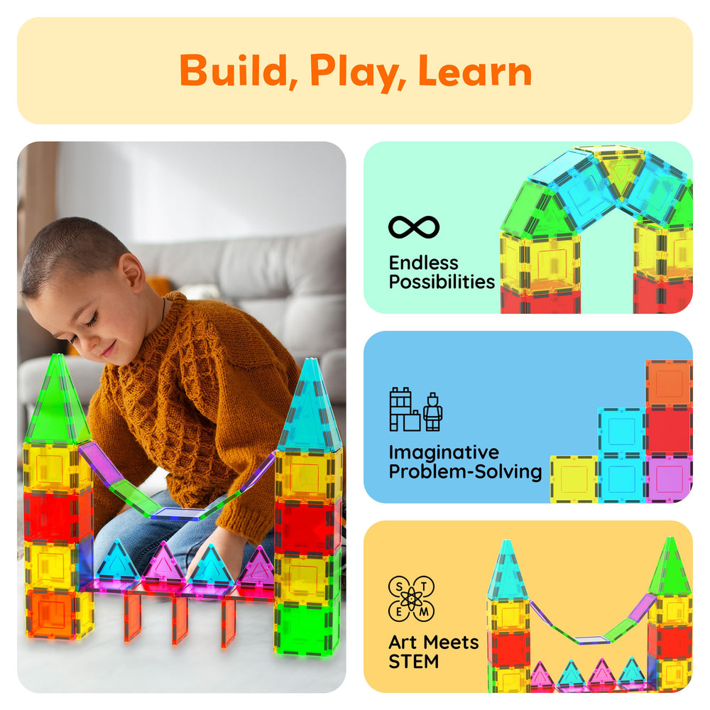 PicassoTiles colorful tiles demonstrate engaging construction and visual design