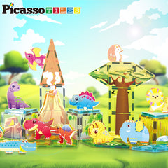 PicassoTiles compatible with other PicassoTiles sets for bigger builds.