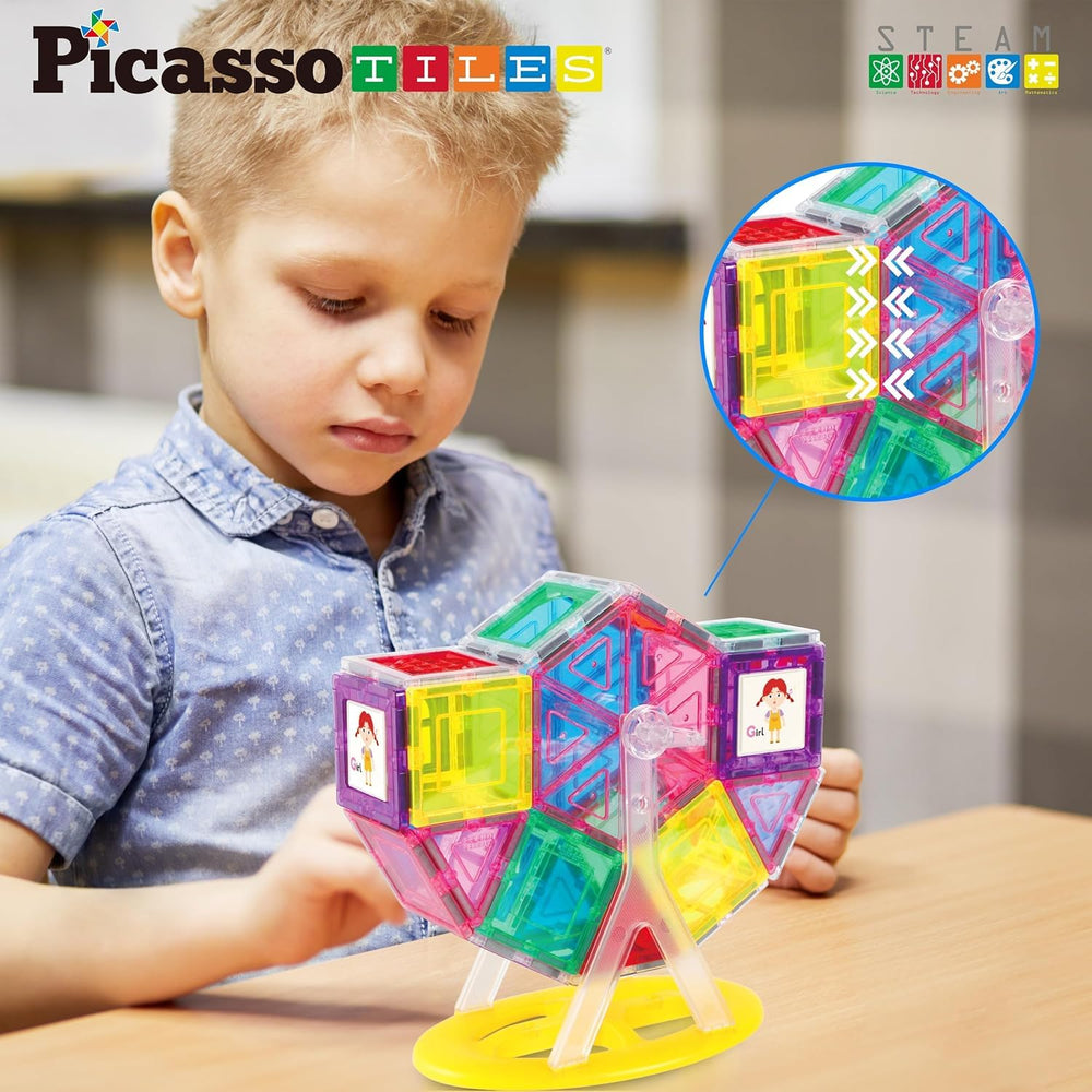 PicassoTiles compatible blocks illustrating seamless integration with magnetic tiles.