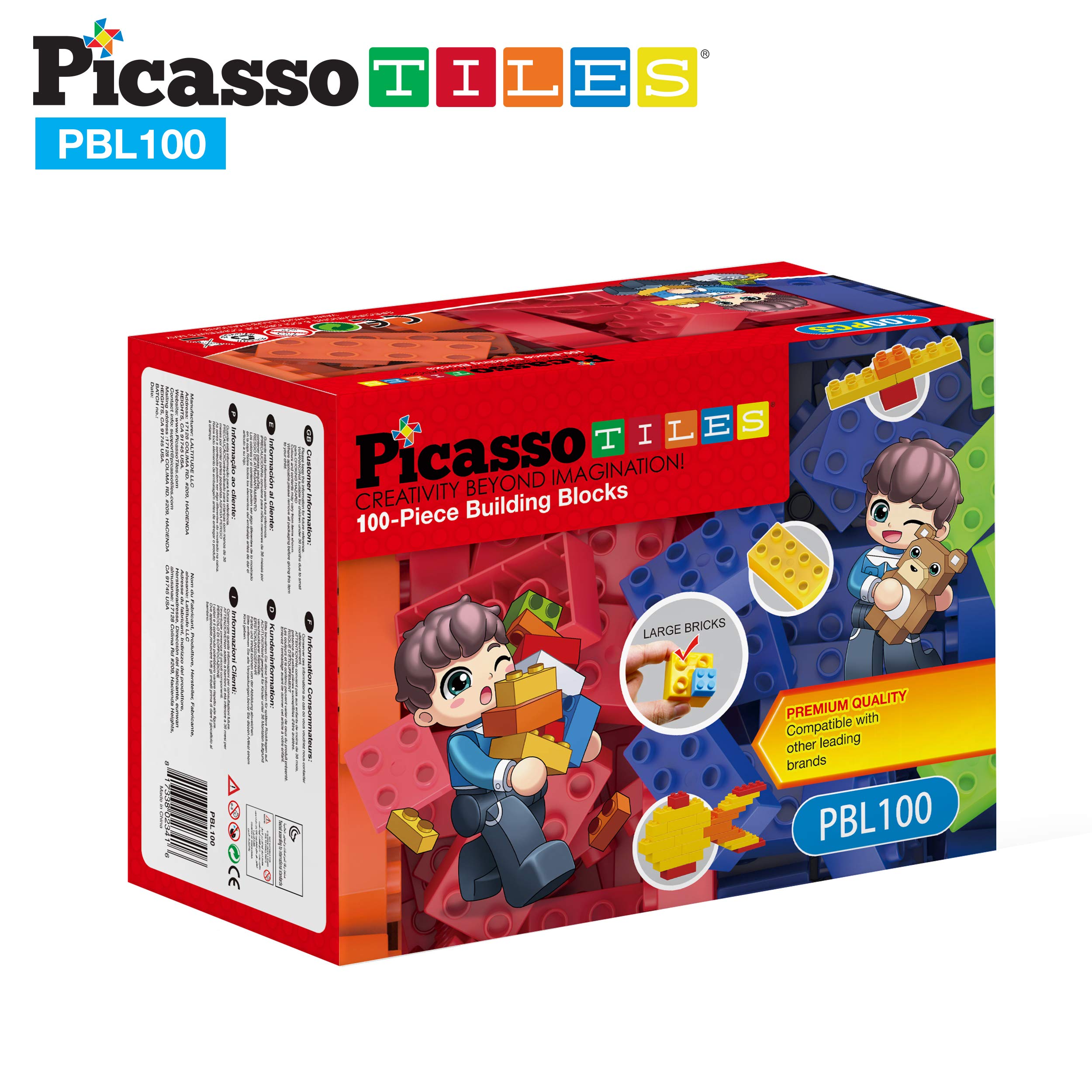 PicassoTiles compatible with other brands for expanded building fun.