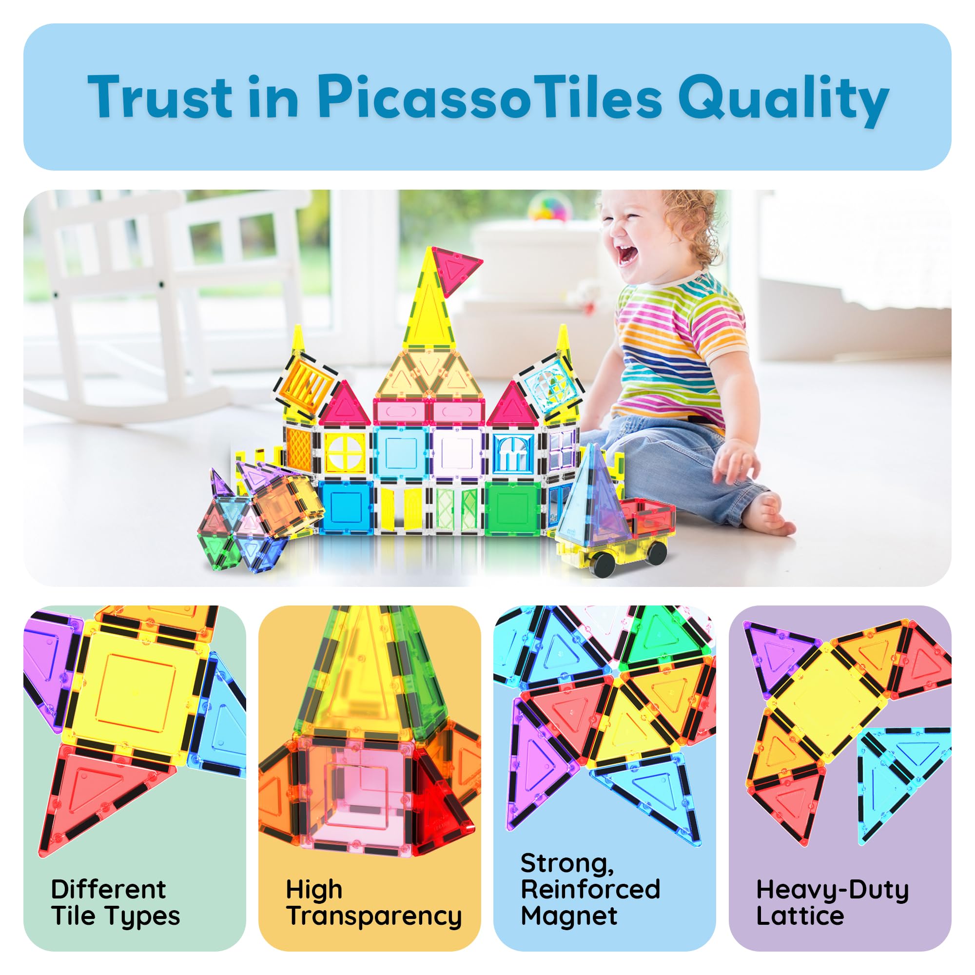PicassoTiles compatible with other PicassoTiles sets for expanded builds