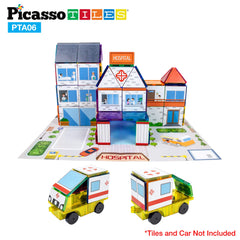 PicassoTiles creative-build feature showing open-ended design possibilities