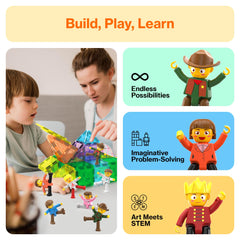 PicassoTiles creative-building-figures boost imaginative design and spatial exploration.