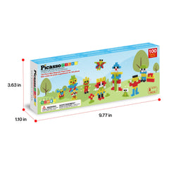 PicassoTiles creative-magnetic kit PMC100 enables versatile color, shape, and pattern explorations.