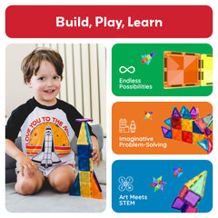 PicassoTiles diamond mini tiles stack-and-build for fine motor skills
