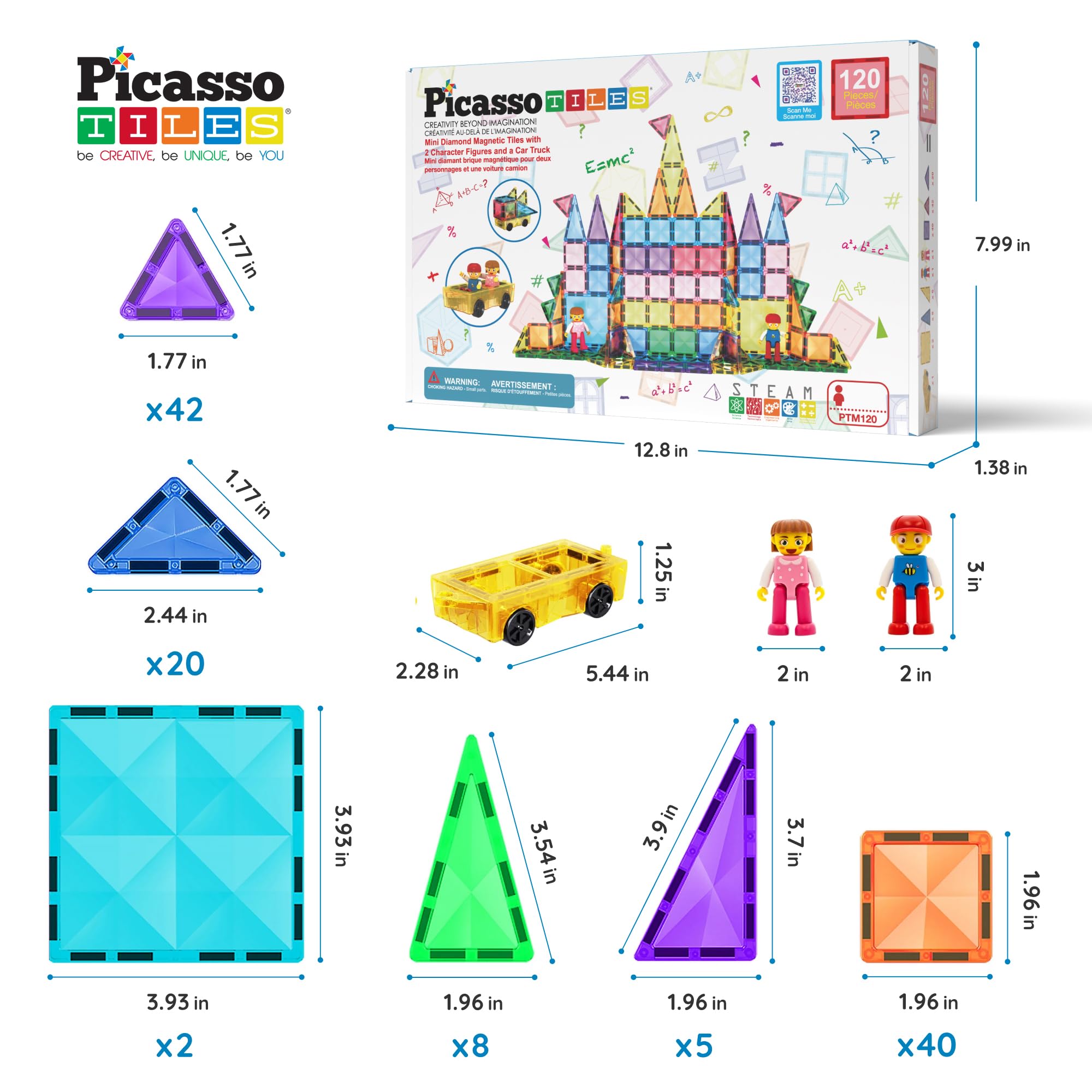 PicassoTiles durable storage case keeps tiles organized and ready