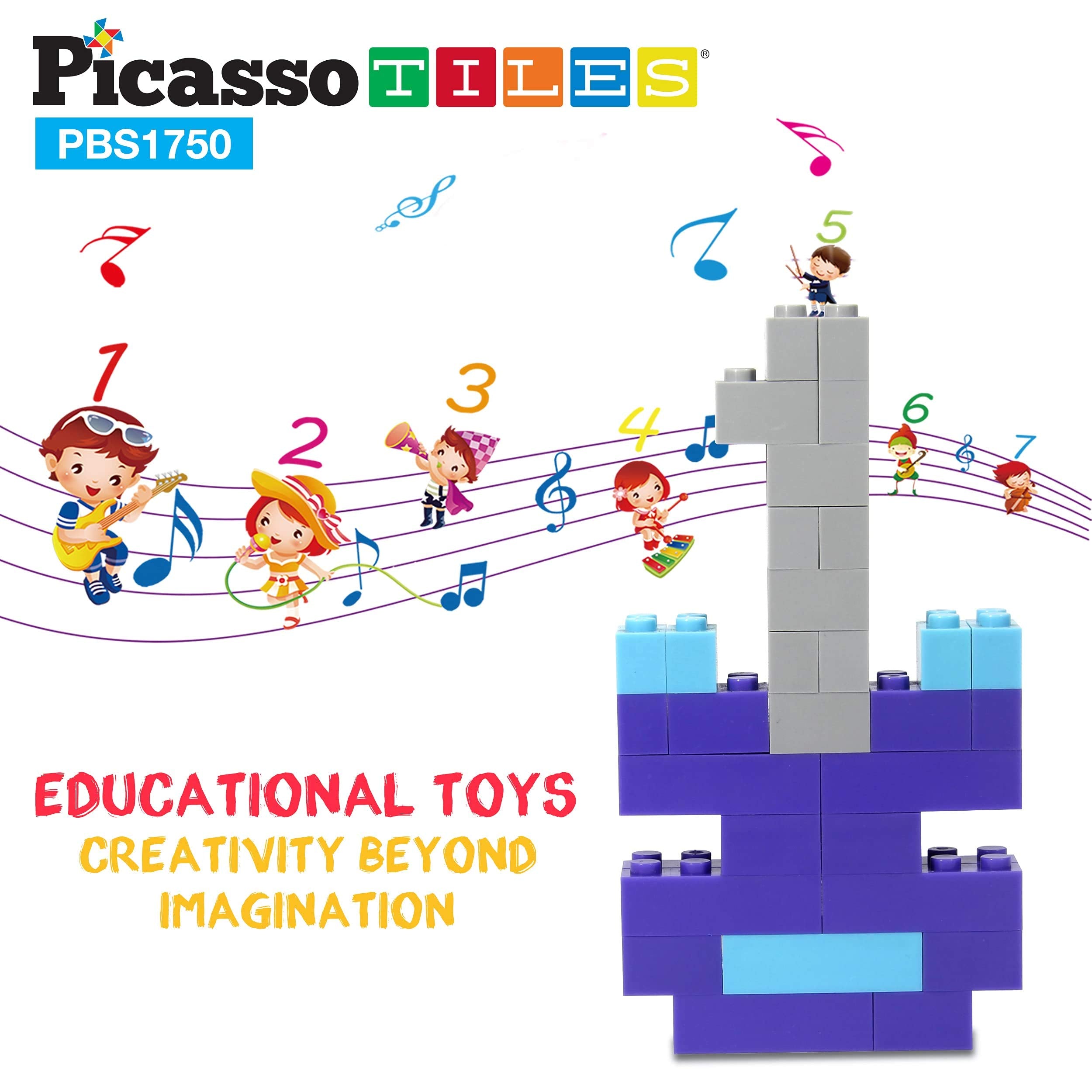 PicassoTiles durable, washable bricks stay bright through repeated play.