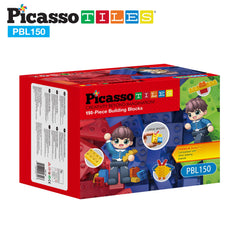 PicassoTiles easy-clean blocks rinse clean and stay bright after play.