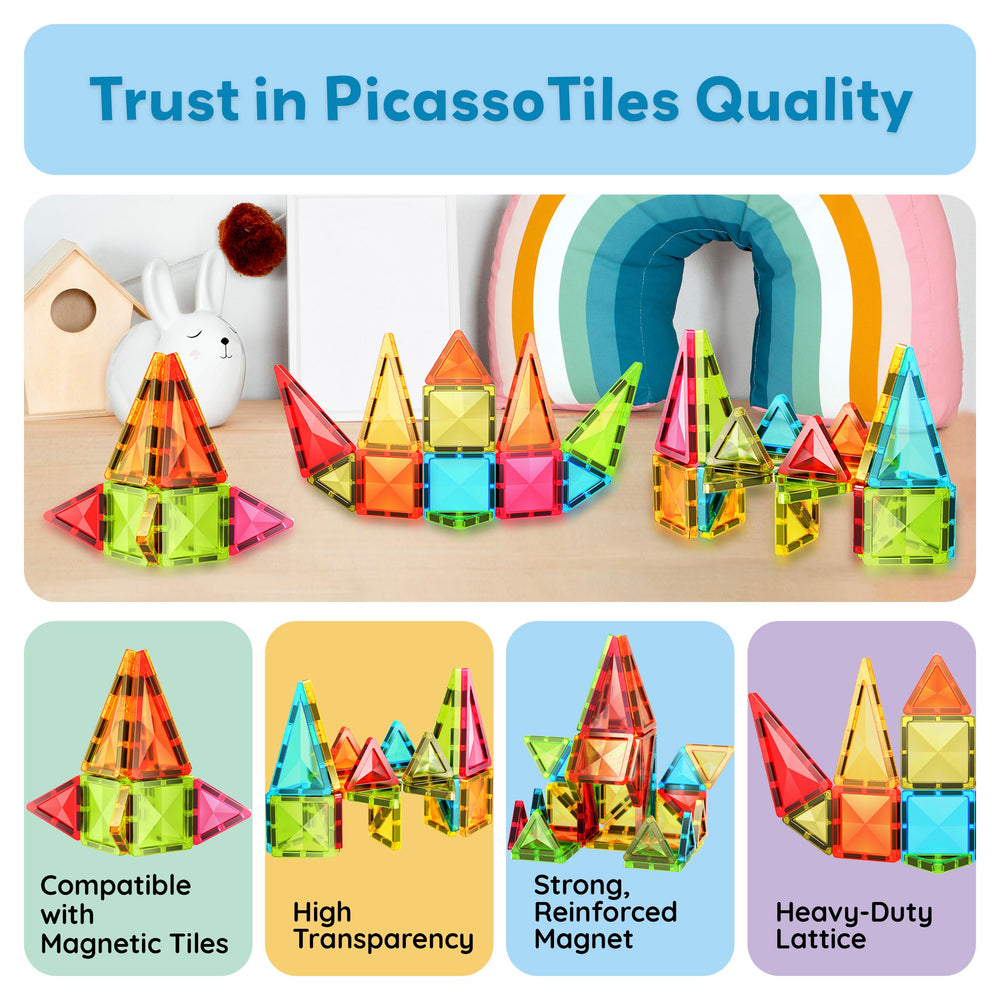 PicassoTiles easy-cleanup-pack emphasizes compact storage for repeat sessions.