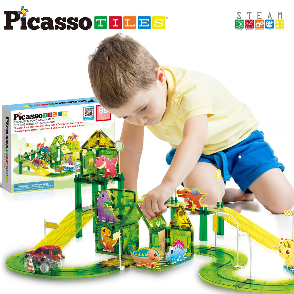 PicassoTiles education play scene highlights collaborative, screen-free fun.
