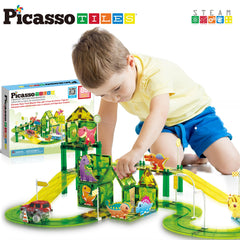 PicassoTiles education play scene highlights collaborative, screen-free fun.
