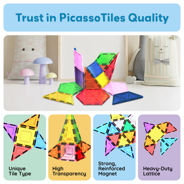 PicassoTiles-educational-problem-solving encourages logical thinking during builds.