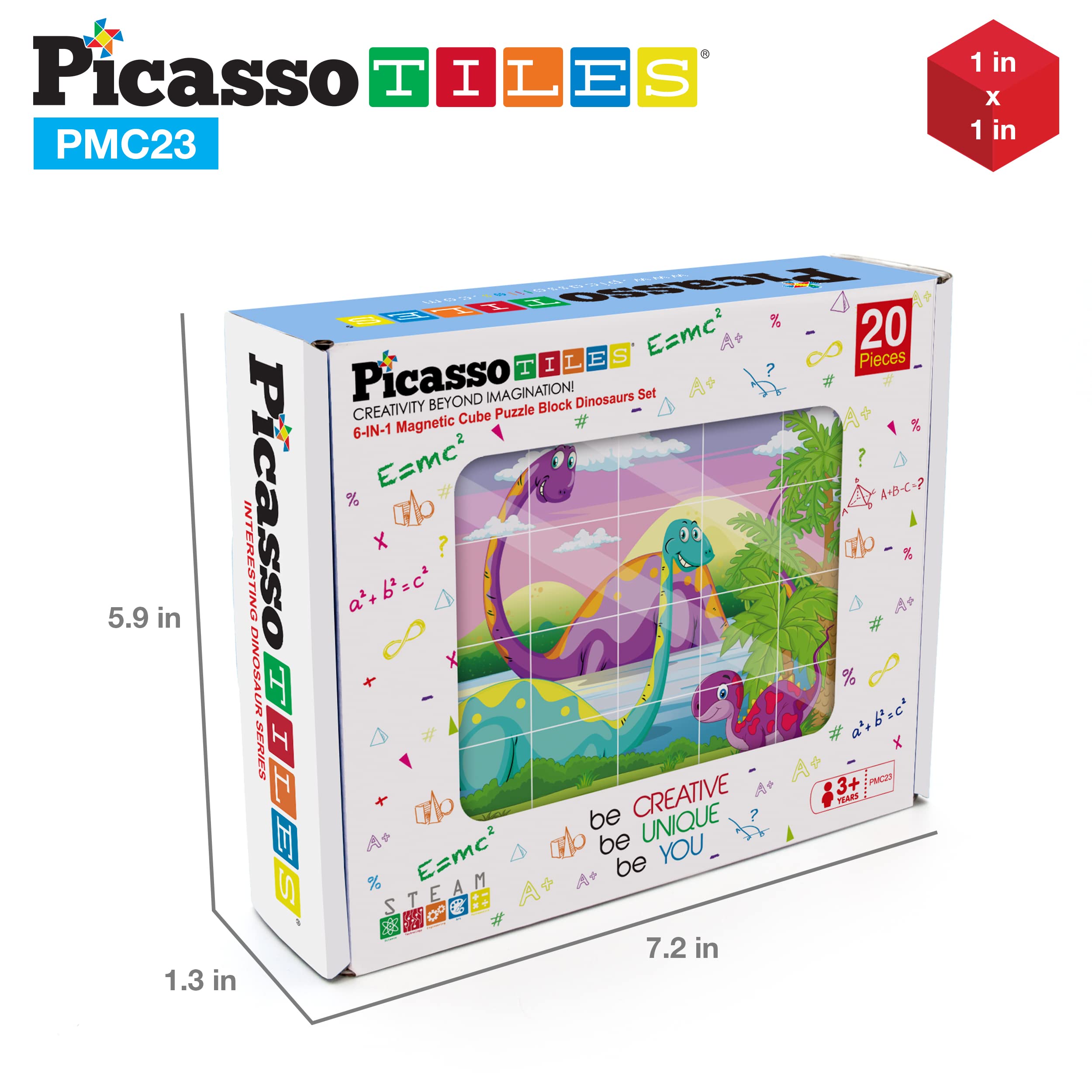 PicassoTiles family learning activity with magnetic cubes