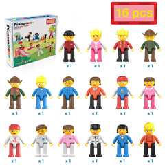 PicassoTiles figures inside structures encourage spatial awareness during building