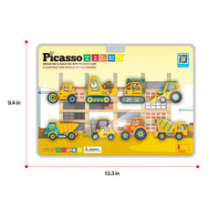 PicassoTiles forklift truck improving dexterity for loading blocks