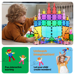 PicassoTiles girl figure magnetic base sparks narrative and role-play