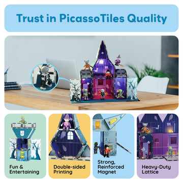 PicassoTiles portable and easy to rearrange for classroom or party setups.