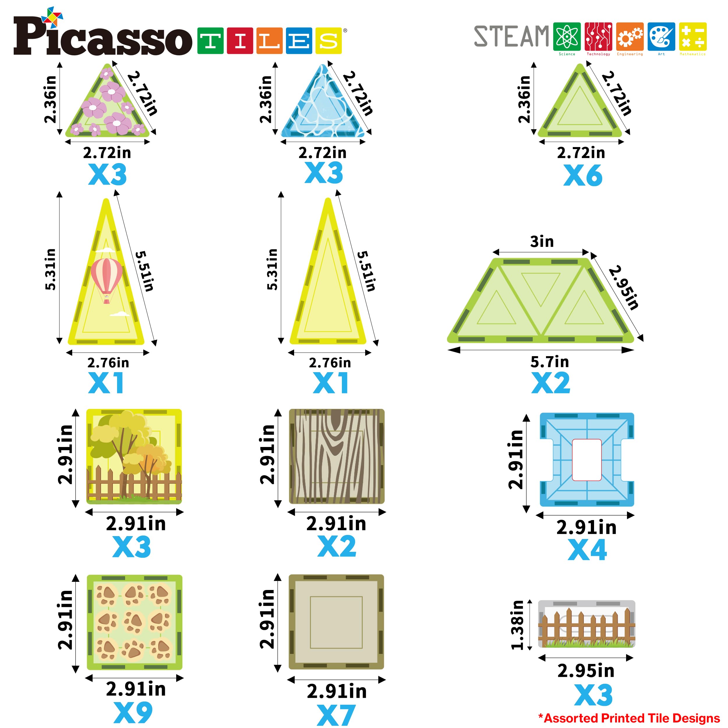 PicassoTiles hay tiles and troughs add realistic textures and play value.