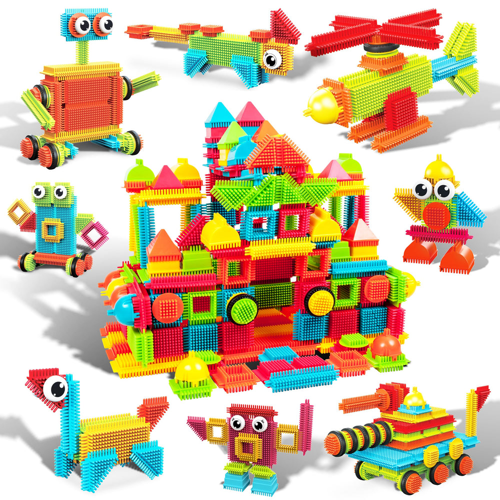 PicassoTiles Hedgehog blocks enable creative play and spatial reasoning.