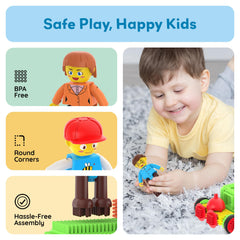 Bright Hedgehog lock pieces in action for color recognition and counting