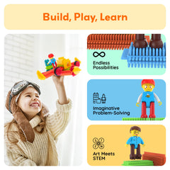 PicassoTiles Hedgehog lock magnetic tiles showing strong connections for durable play