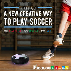 PicassoTiles Hoverball gliding on an air cushion for smooth action