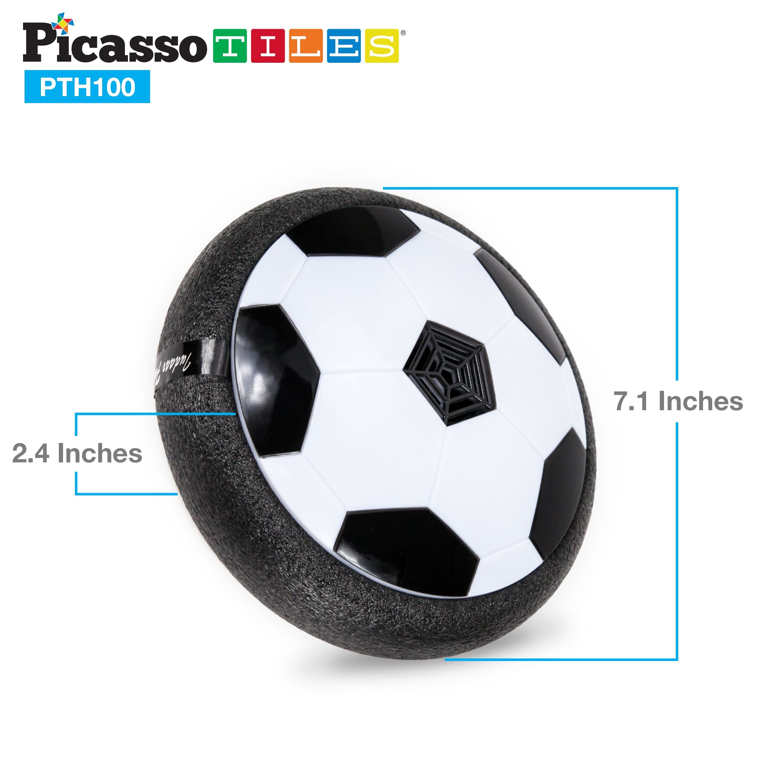 Hoverball traveling across the floor demonstrating extended glide distance