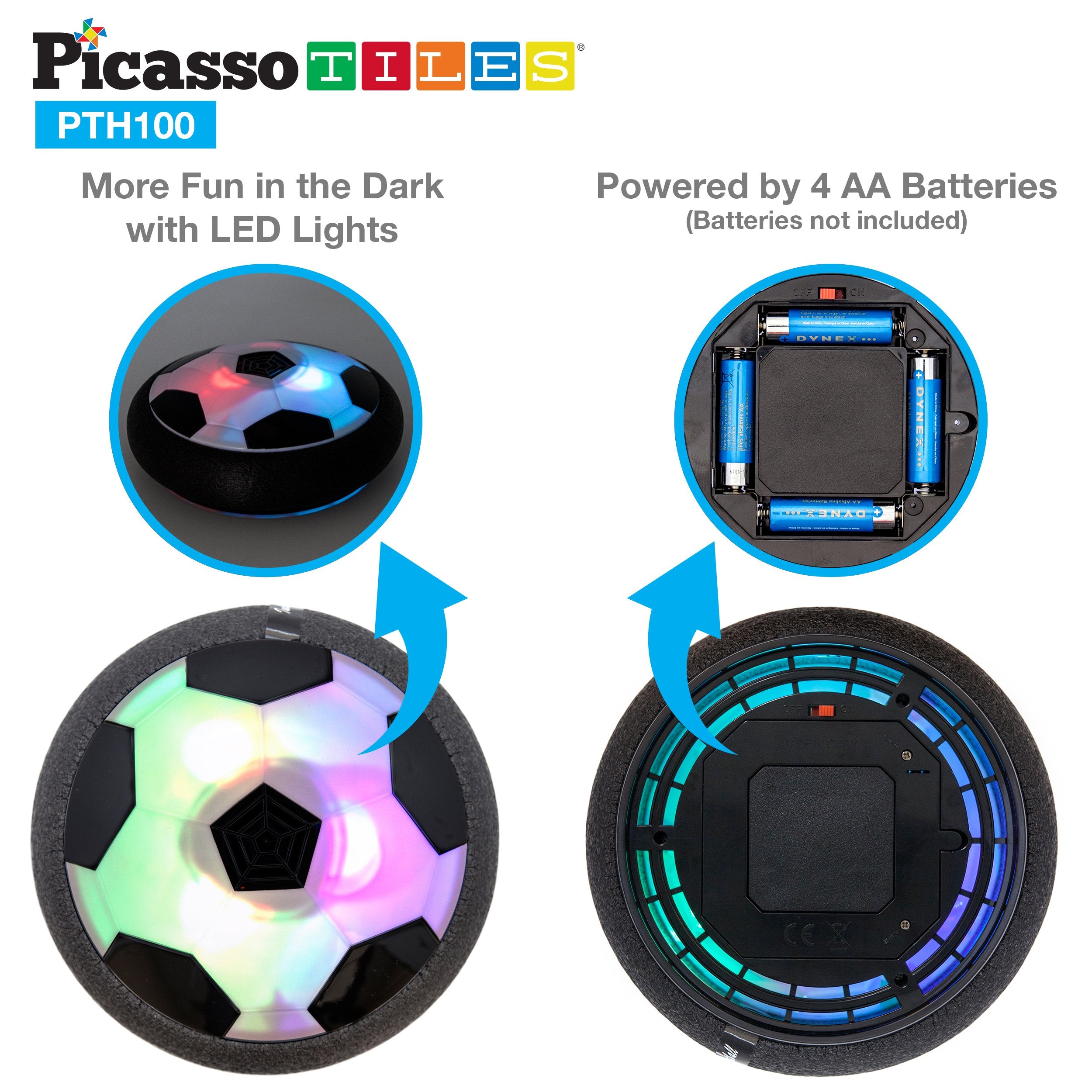 Lightweight PicassoTiles Hoverball designed for easy handling