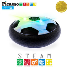 Closeup of PicassoTiles Hoverball soft bumper protecting surfaces during play