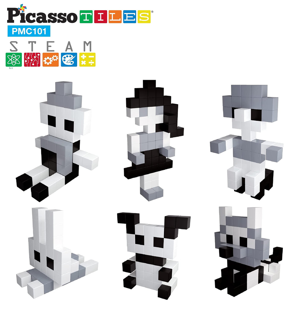 PicassoTiles STEM learning through symmetry and geometry with every connection.