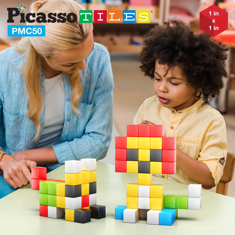 PicassoTiles ideabook included with 50 build ideas to spark creativity