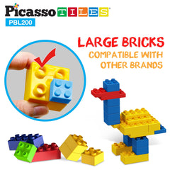 PicassoTiles kids building creative designs promotes early problem solving and coordination