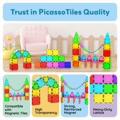 PicassoTiles kids building play scene captures creative exploration and collaboration