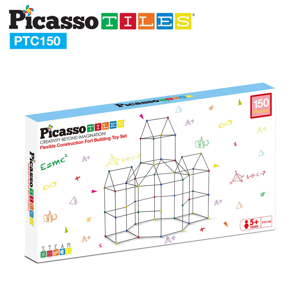 PicassoTiles castle-themed builds spark storytelling and collaborative building sessions.